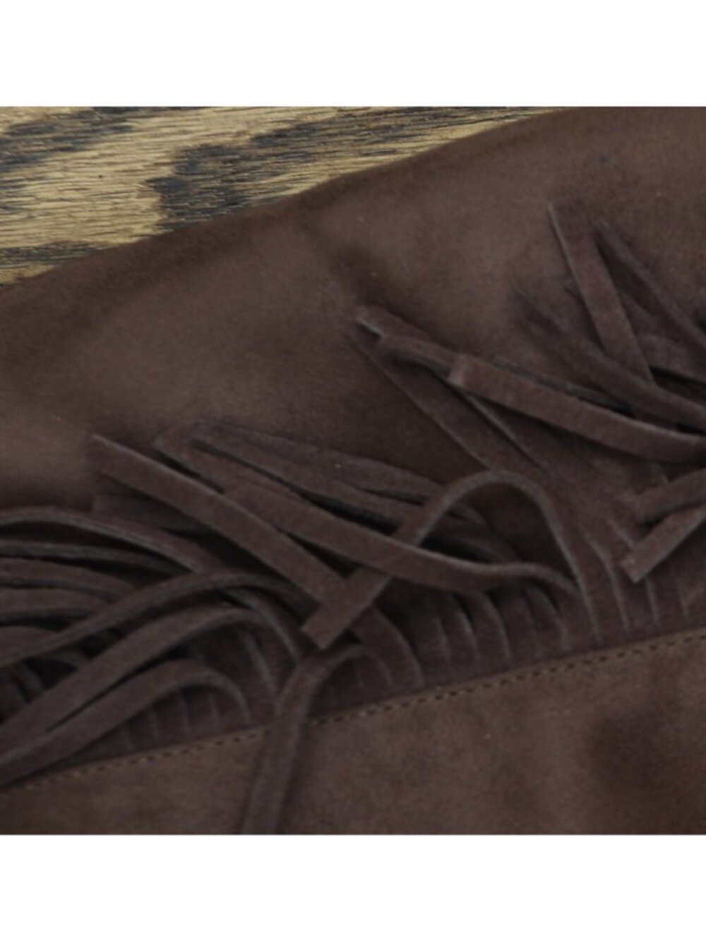 Universal Thread Patsy Tall Fringe Western Boots Cowgirl Chocolate Brown 8M - Picture 10 of 11